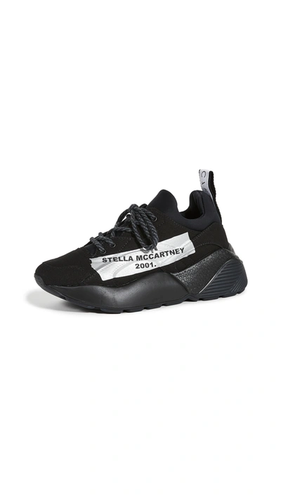 Shop Stella Mccartney Eclypse Lace Sneakers In Black