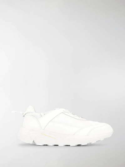 Shop Comme Des Garçons Homme Deux Flat Lace-up Sneakers In White