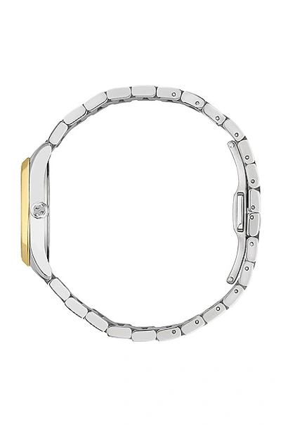 Shop Gucci Feline 27mm Watch In Steel & Yellow Gold