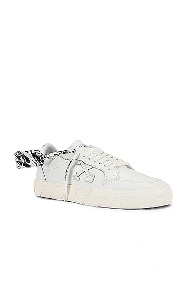 Shop Off-white Low Vulcanized Sneaker In White & White