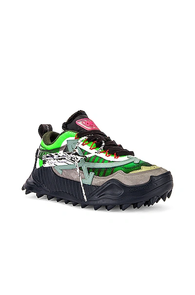 Shop Off-white Odsy-1000 Sneaker In Anthracite & Green