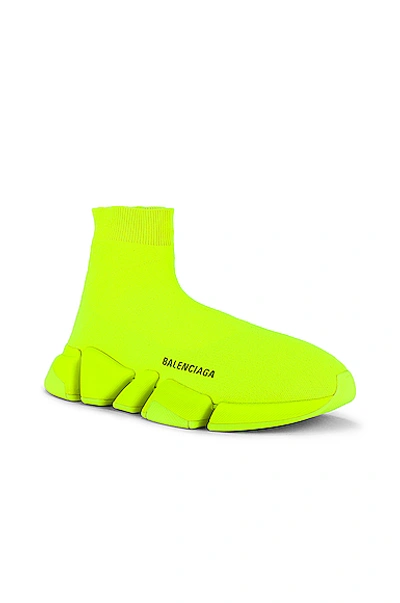 Shop Balenciaga Speed Lt 2.0 In Fluo Yellow