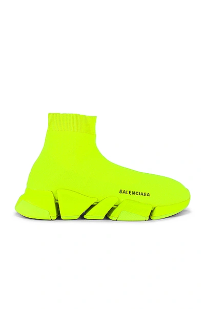 Shop Balenciaga Speed Lt 2.0 In Fluo Yellow