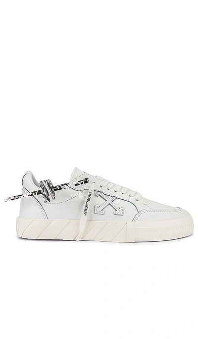 Shop Off-white Low Vulcanized Sneaker In White & White