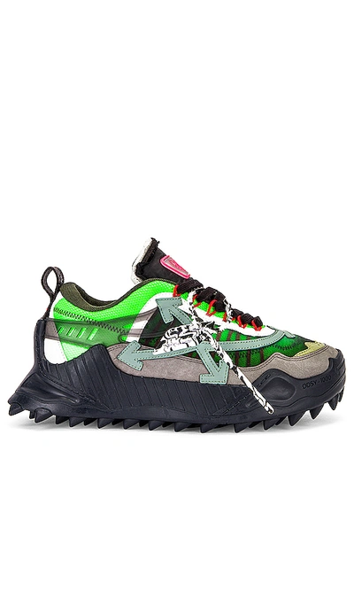 Shop Off-white Odsy-1000 Sneaker In Anthracite & Green