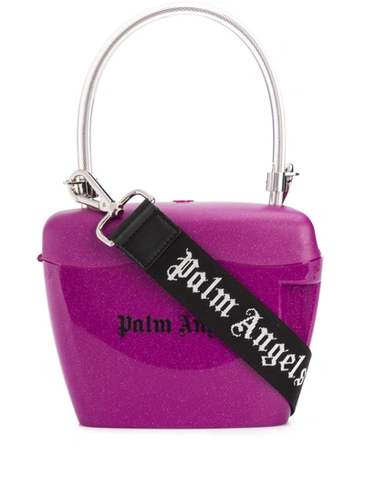 Shop Palm Angels Women's Purple Polyamide Handbag