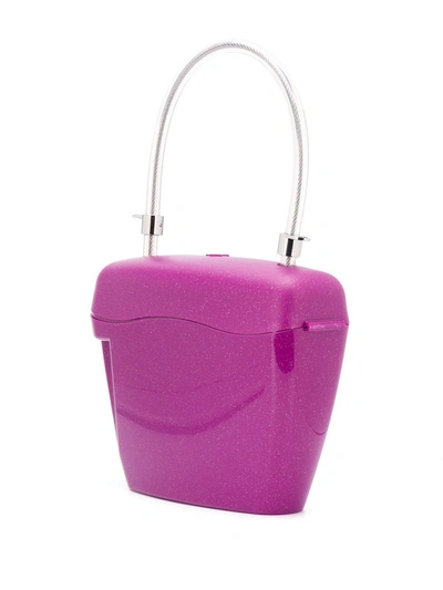 Shop Palm Angels Women's Purple Polyamide Handbag