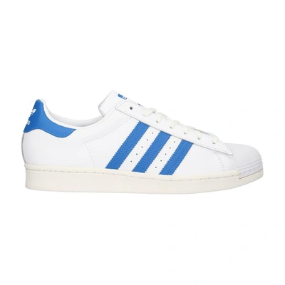 Shop Adidas Originals Superstar Sneakers In Ftwr White Bluebird Off White