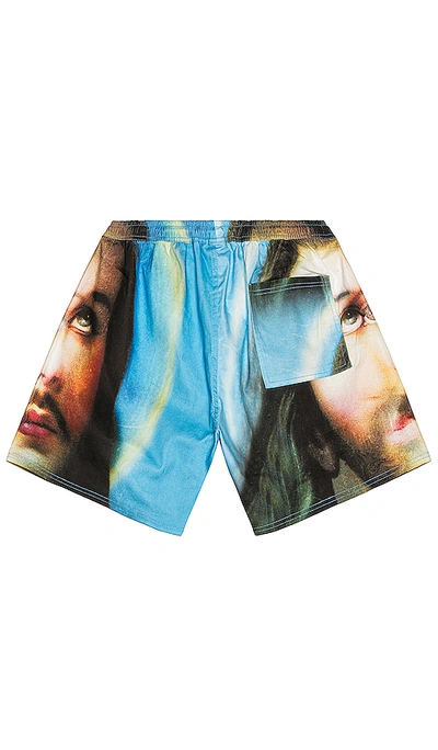 Shop Pleasures Holy Shorts In Blue