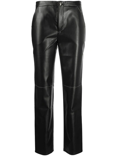 Shop Aeron Faux Leather Trousers In Black