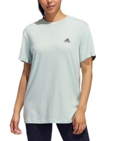 Shop Adidas Originals Adidas Women's Boyfriend T-shirt In Green Tint