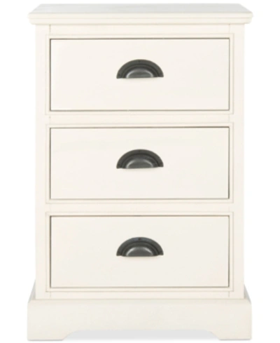 Safavieh Griffin 3-drawer Side Table In Ivory