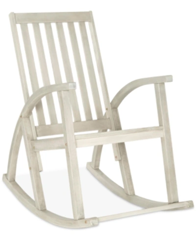 Shop Safavieh Troy Outdoor Rocking Chair In White