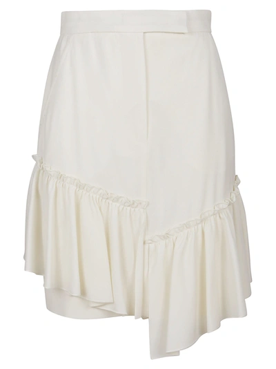 Shop Max Mara White Wool Skirt