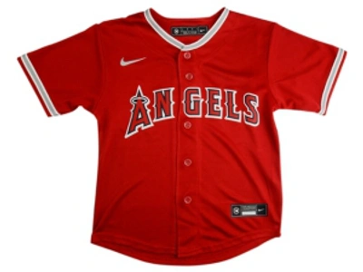 Shop Nike Youth Los Angeles Angels Official Blank Jersey In Red