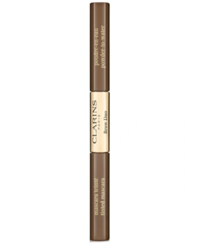 Shop Clarins Brow Duo In 03 Cool Brown