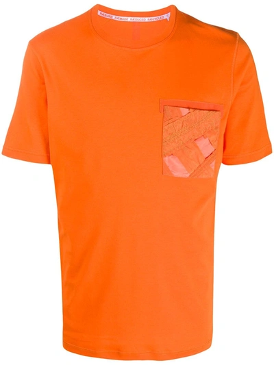 Shop Raeburn Air Brake Pocket T-shirt In Orange