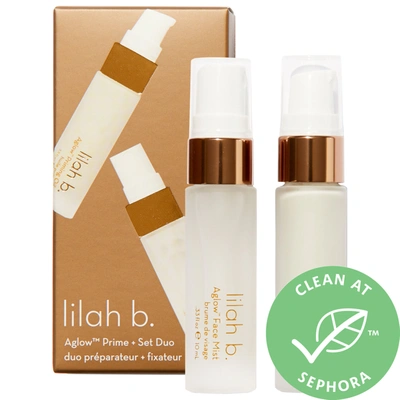 Shop Lilah B Mini Aglow&trade; Primer + Setting Spray Duo