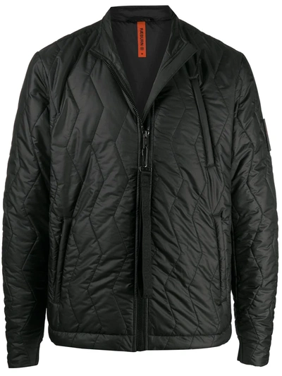 Shop Raeburn Zip-up Quilted Jacket In Black