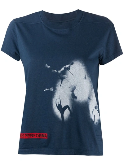 Shop Rick Owens Drkshdw Performa Level T-shirt In Blue