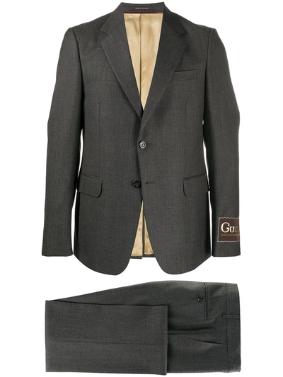 Shop Gucci Tailored Single-breasted Suit In Grey