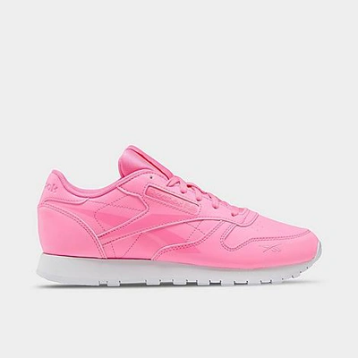 Shop Reebok Women's Classic Leather Casual Shoes In Pink