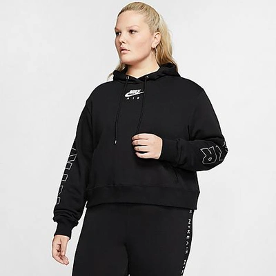 Shop Nike Women's Sportswear Air Hoodie (plus Size) In Black