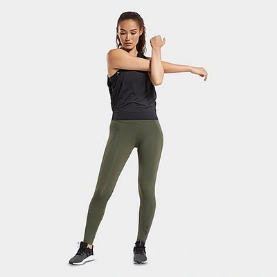 Shop Reebok Women's Lux 2 Graphic Training Tights In Poplar Green