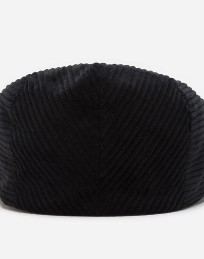 Shop Dolce & Gabbana Corduroy Flat Cap