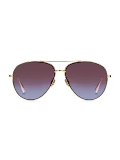 Shop Dior Society3 57mm Aviator Sunglasses In Sunset
