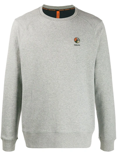 Shop Raeburn Embroidered Logo Sweatshirt In Grey