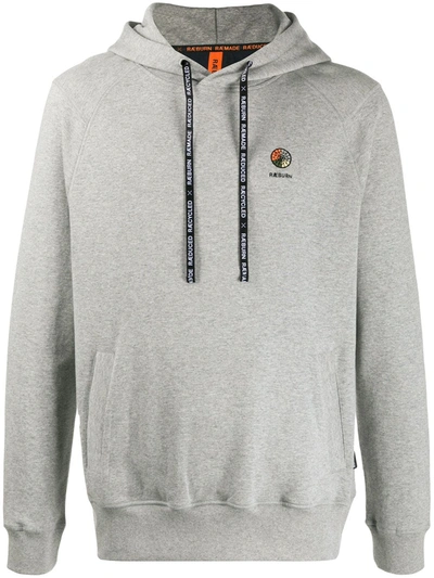 Shop Raeburn Embroidered Logo Hoodie In Grey