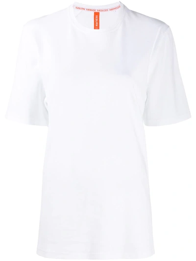 Shop Raeburn Plain Crew-neck T-shirt In White