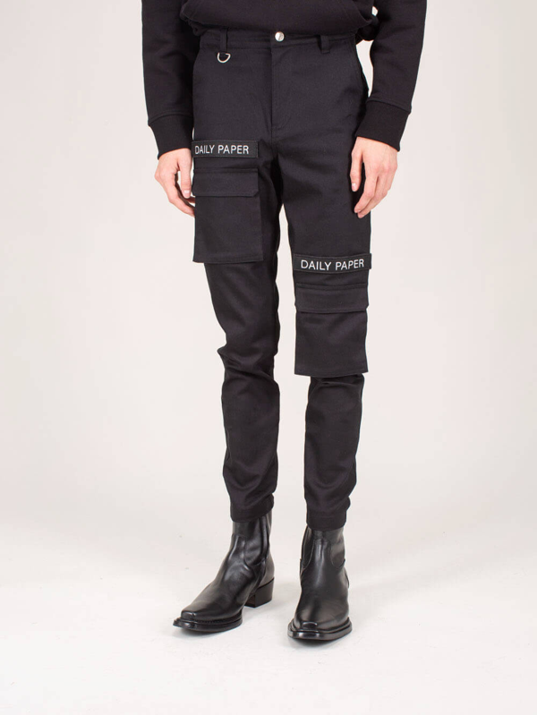 daily paper black cargo pants