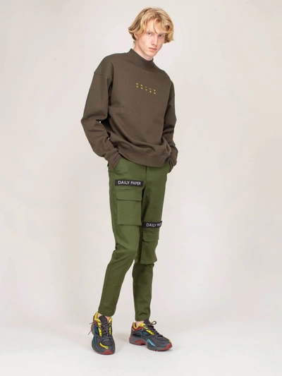 Shop Daily Paper Cargo Pants Olive Green