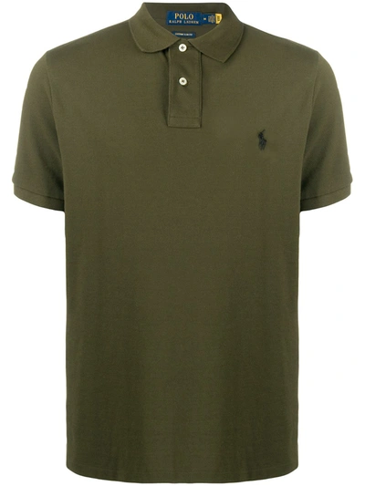 Shop Polo Ralph Lauren Shortsleeved Polo Shirt In Green