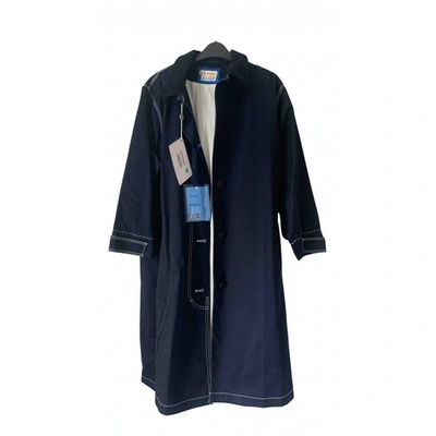 Pre-owned Acne Studios Navy Cotton Trench Coat