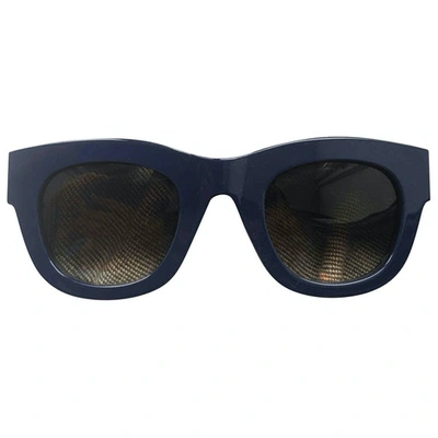 Pre-owned Celine Marta Navy Sunglasses