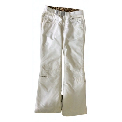 Pre-owned Bogner White Trousers