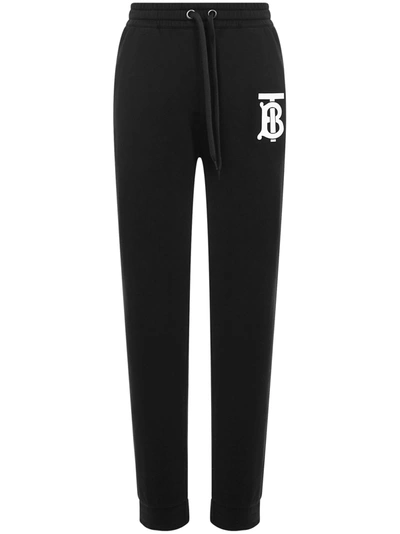 Shop Burberry Trousers In Black