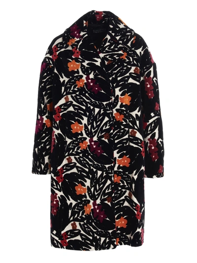 Gianluca Capannolo Macro-print Coat In Multicolor