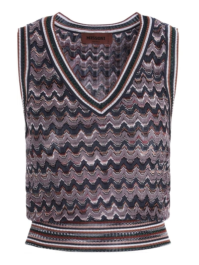 Shop Missoni Top In Multicolor