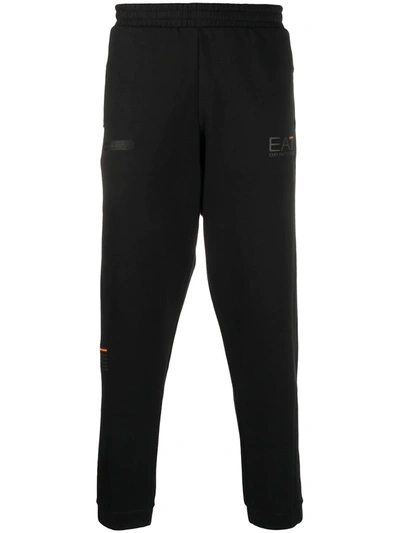 Shop Ea7 Jogginghose Mit Logo-print In Black