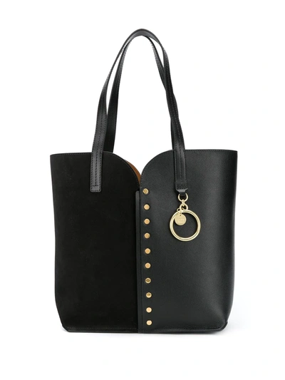 Shop See By Chloé Large Leather Tote Bag In Black