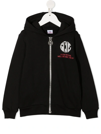 Shop Gcds Bold Logo Hoodie In Black