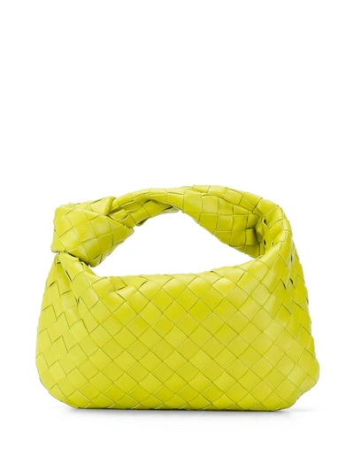 Shop Bottega Veneta Bv Jodie Leather Mini Bag In Green