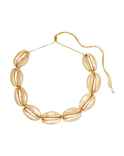 Shop Tohum Woman Necklace Gold Size - Brass