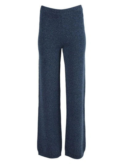 Shop Alexandra Golovanoff Navy Patdroit Pants In Blue