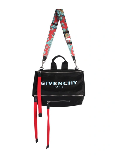 Shop Givenchy Pandora Large Black Polyester Messenger Bag