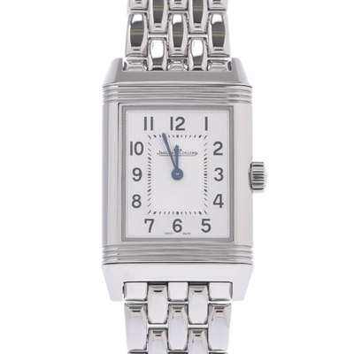 Pre-owned Jaeger-lecoultre Silver Stainless Steel Reverso Classic Quartz Women's Wristwatch 21 Mm